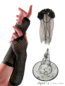 Halloween Black Rose Witchcraft Set